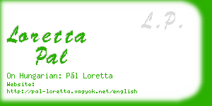 loretta pal business card
