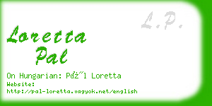 loretta pal business card